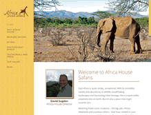 Tablet Screenshot of africahousesafaris.com